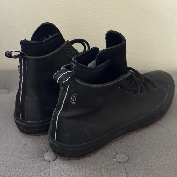 Black/ Black; Converse, High-Top Men's Sneakers; Chuck Taylor 11.5 - Picture 4 of 10